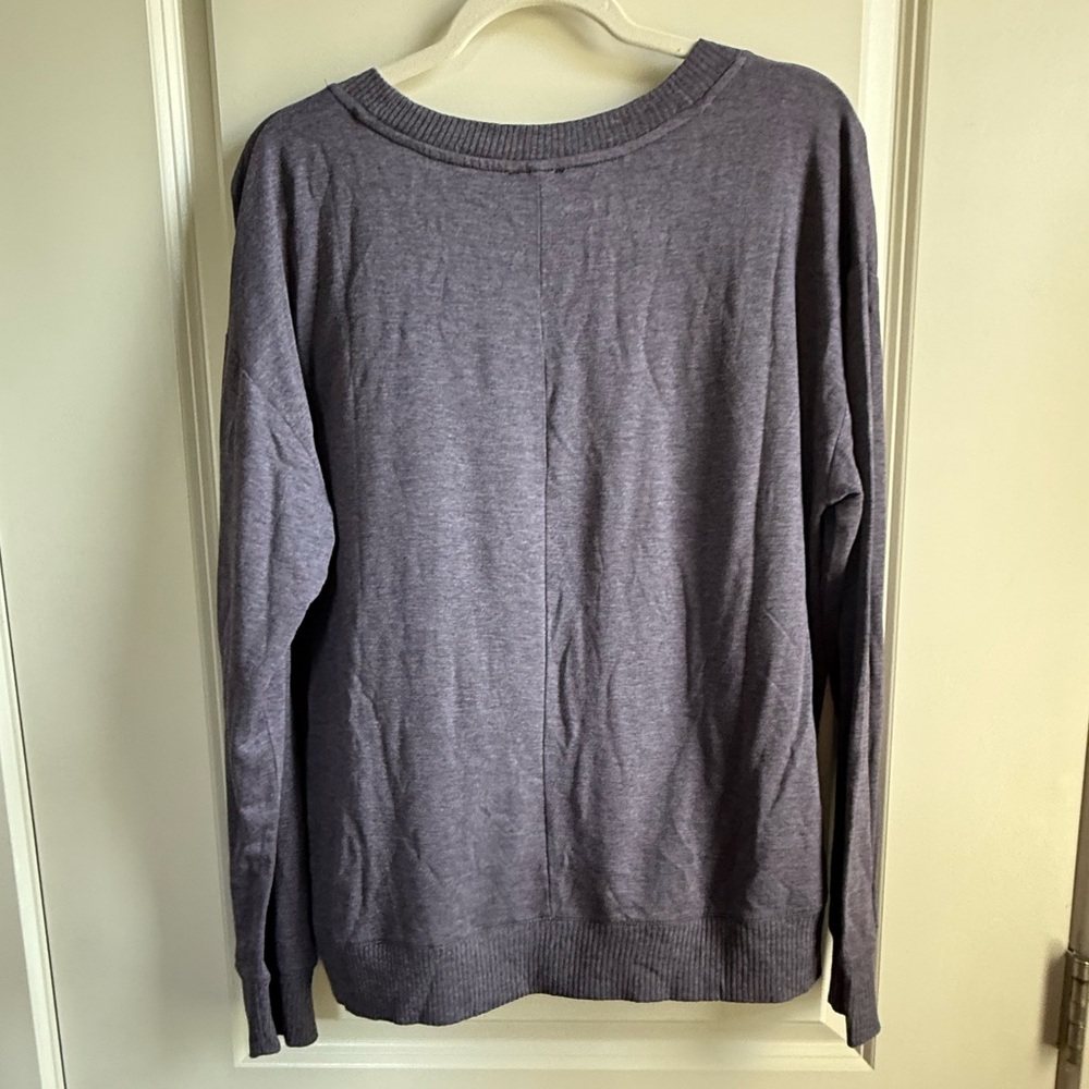 Splendid “Supersoft Pullover” Purple Long Sleeve Shirt Women’s Size L